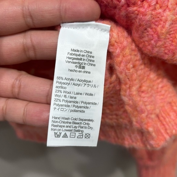 J.Crew Open Knit Pointelle Balloon Sleeve Wool Blend Sweater Women’s Size XL - Picture 11 of 13